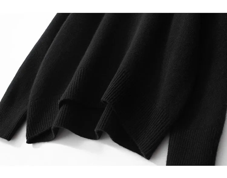 Chloe | Relaxed High Neck Womens Jumpers with Ribbed Trim