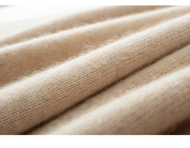 Chloe | Relaxed High Neck Womens Jumpers with Ribbed Trim