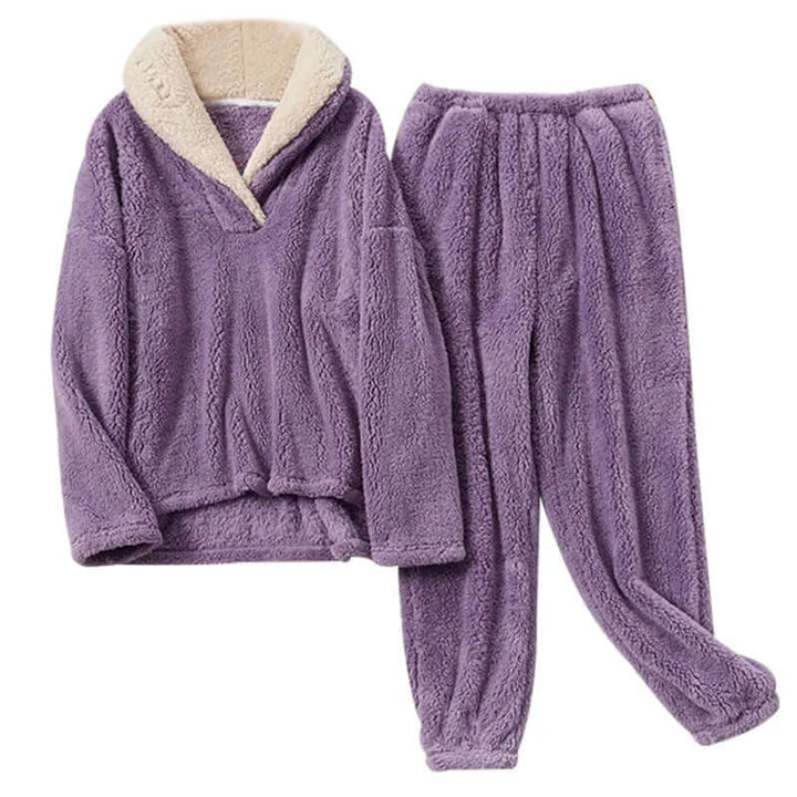 Clara | Classic Collared Long Sleeve Ladies Pyjamas Set