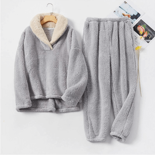Clara | Classic Collared Long Sleeve Ladies Pyjamas Set