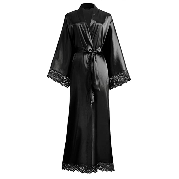Daisy | Sophisticated Lace Trim Long Ladies Dressing Gowns