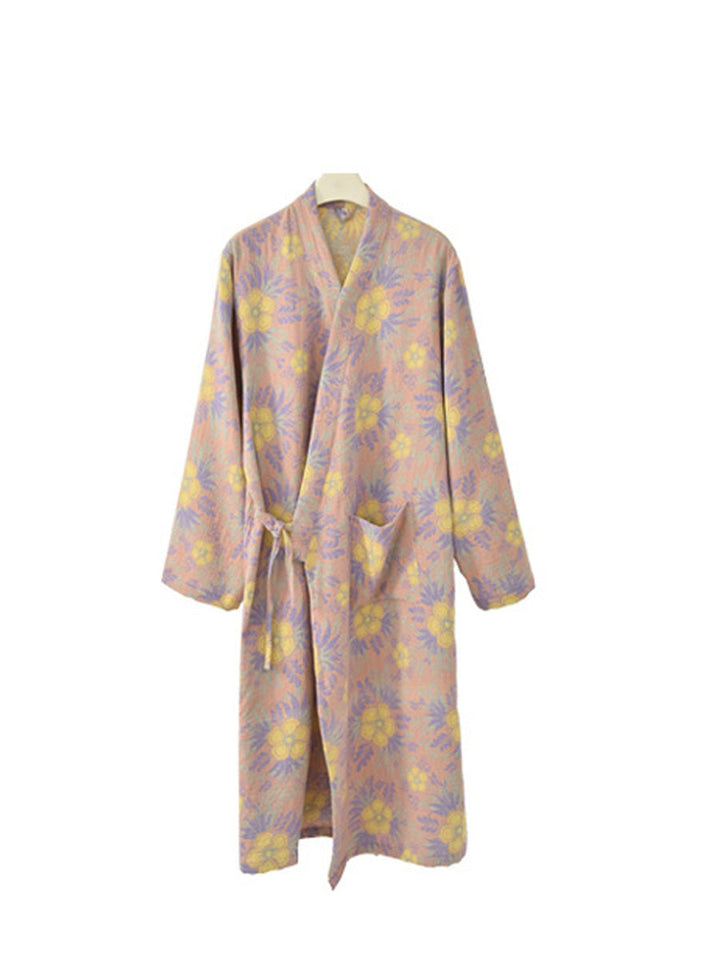 Darcie | Polished Floral Jacquard Ladies Dressing Gown
