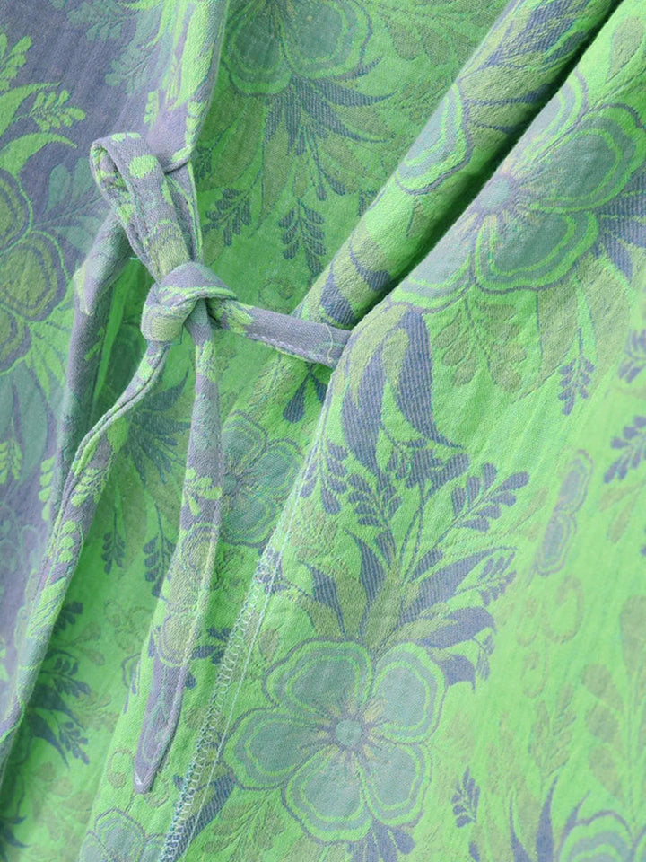 Darcie | Polished Floral Jacquard Ladies Dressing Gown