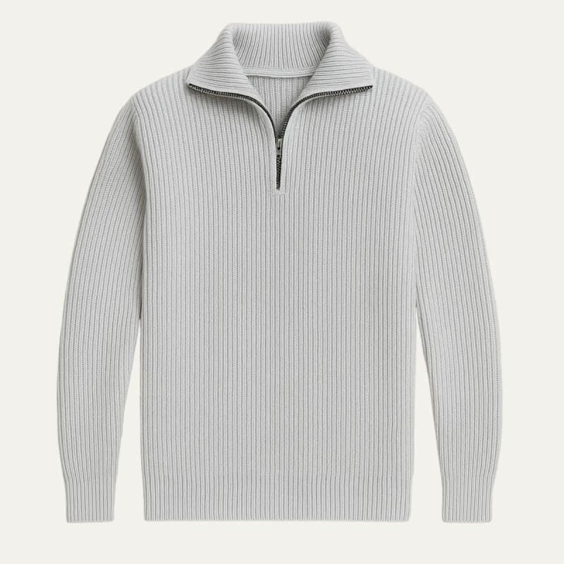 Dylan | Stylish Ribbed Quarter Zip Mens Jumpers