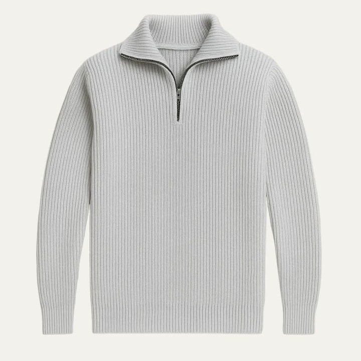 Dylan | Stylish Ribbed Quarter Zip Mens Jumpers