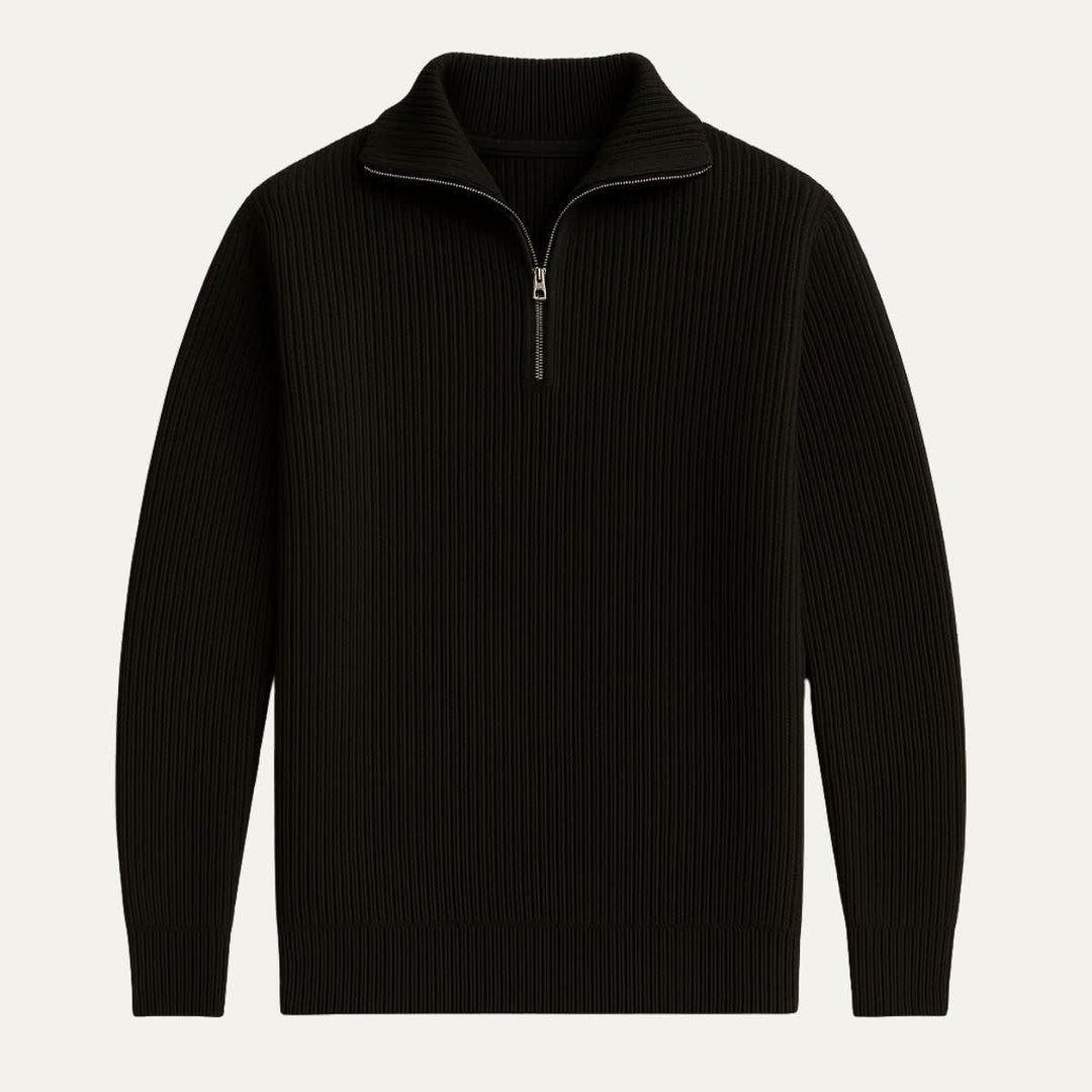 Dylan | Stylish Ribbed Quarter Zip Mens Jumpers