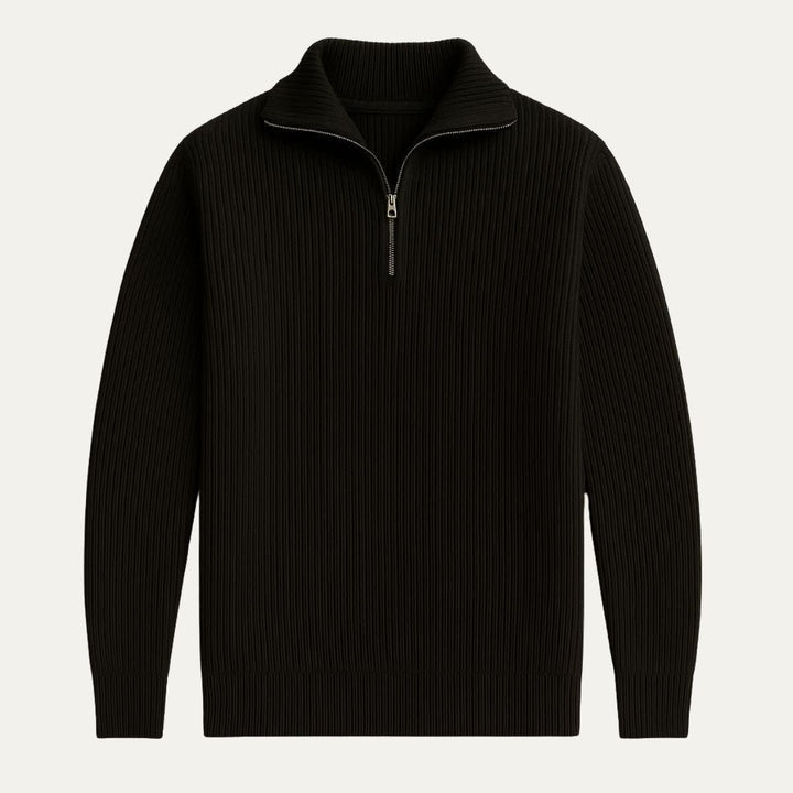Dylan | Stylish Ribbed Quarter Zip Mens Jumpers