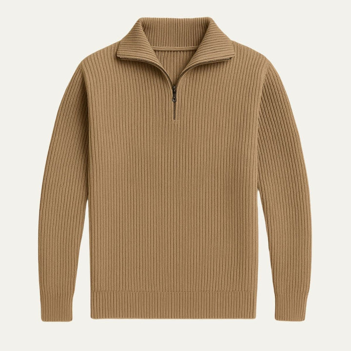 Dylan | Stylish Ribbed Quarter Zip Mens Jumpers