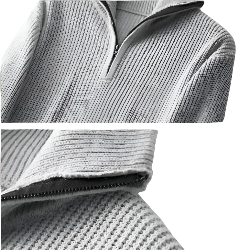 Dylan | Stylish Ribbed Quarter Zip Mens Jumpers