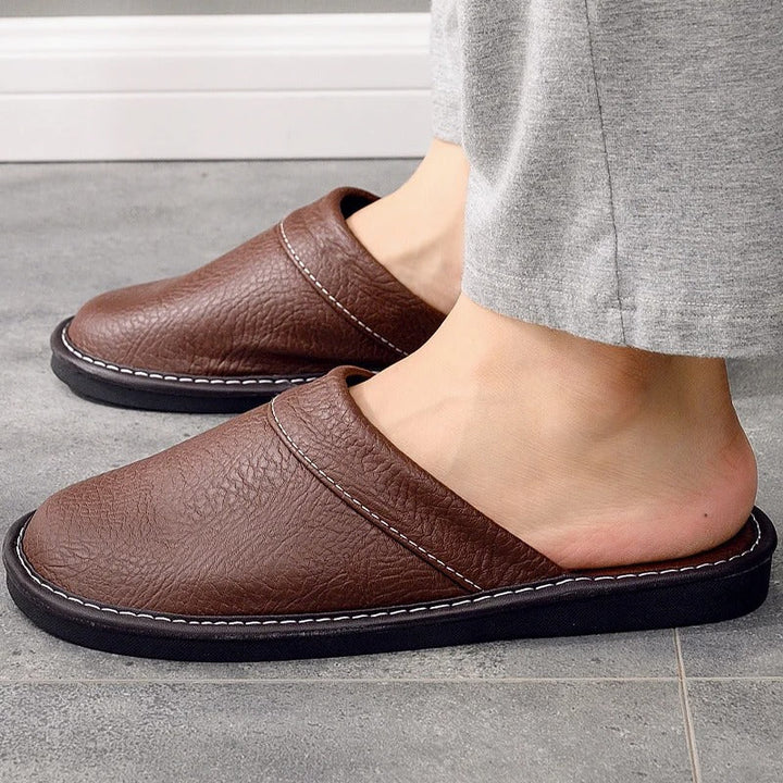 Dylan | Stylish Slip-On Mule House Slippers with Stitched Toe