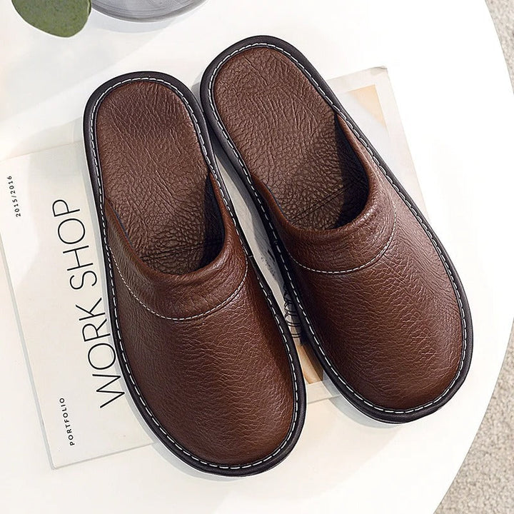 Dylan | Stylish Slip-On Mule House Slippers with Stitched Toe
