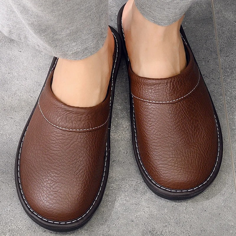 Dylan | Stylish Slip-On Mule House Slippers with Stitched Toe