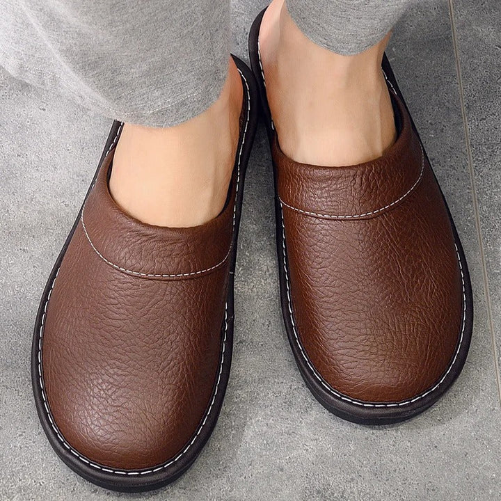 Dylan | Stylish Slip-On Mule House Slippers with Stitched Toe