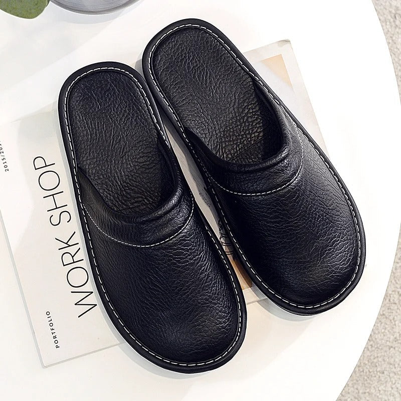 Dylan | Stylish Slip-On Mule House Slippers with Stitched Toe