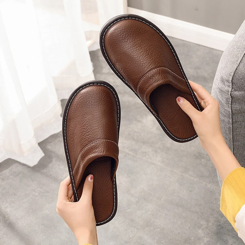 Dylan | Stylish Slip-On Mule House Slippers with Stitched Toe