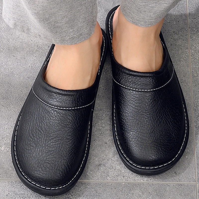Dylan | Stylish Slip-On Mule House Slippers with Stitched Toe