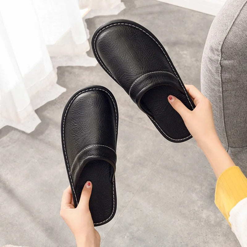 Dylan | Stylish Slip-On Mule House Slippers with Stitched Toe