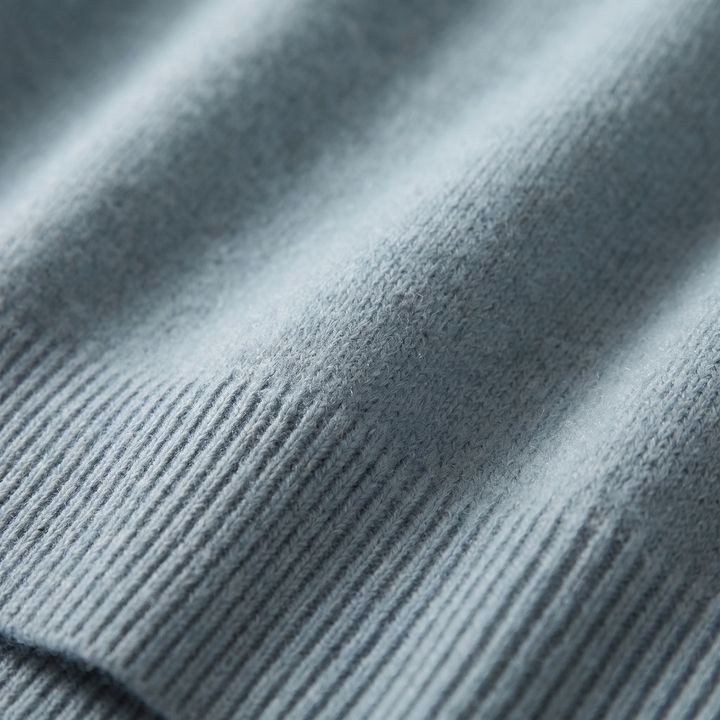 Eden | Chic Mock Neck Ribbed Knit Jumper