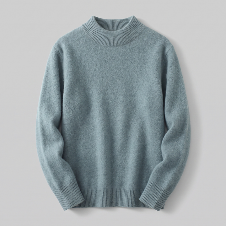 Eden | Chic Mock Neck Ribbed Knit Jumper
