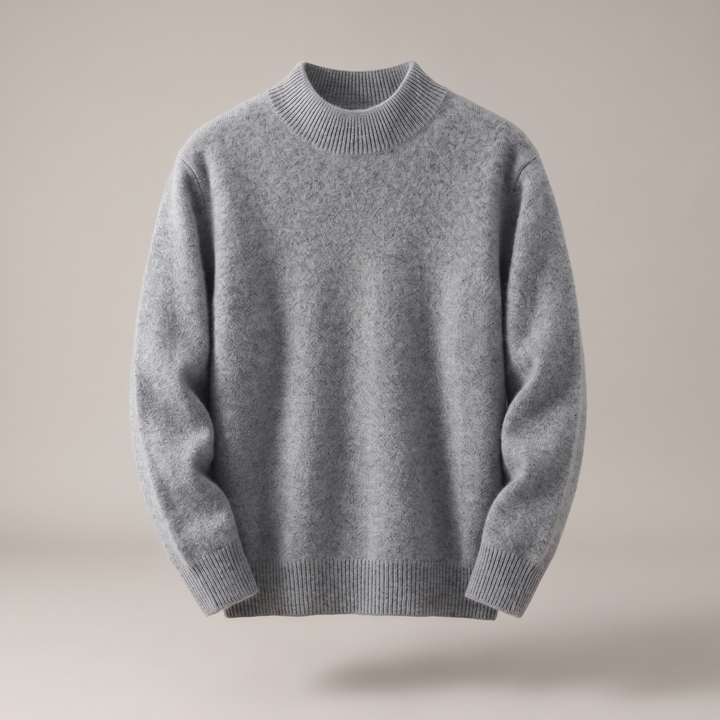 Eden | Chic Mock Neck Ribbed Knit Jumper