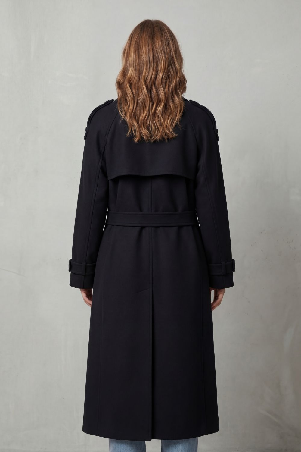 Eden | Cosy Oversized Long Coat with Trench Detailing
