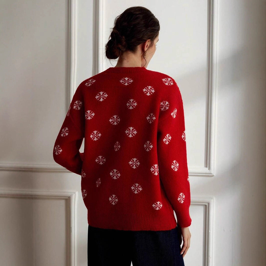 Eden | Relaxed Reindeer Christmas Jumper for Women