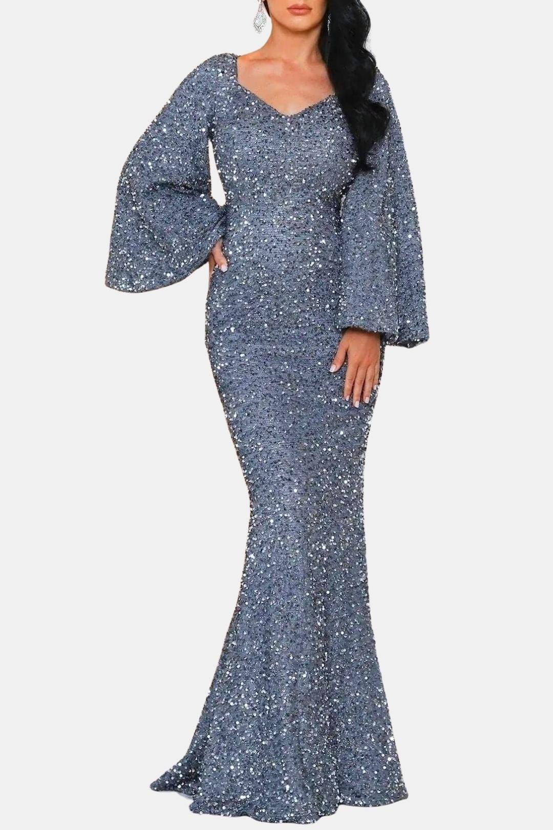 Eden | Sequin Mermaid Maxi Dress for Xmas Party Wear