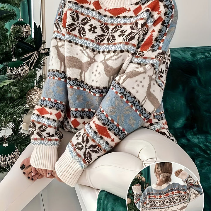 Eleanor | Cosy Fair Isle Christmas Jumper for Women