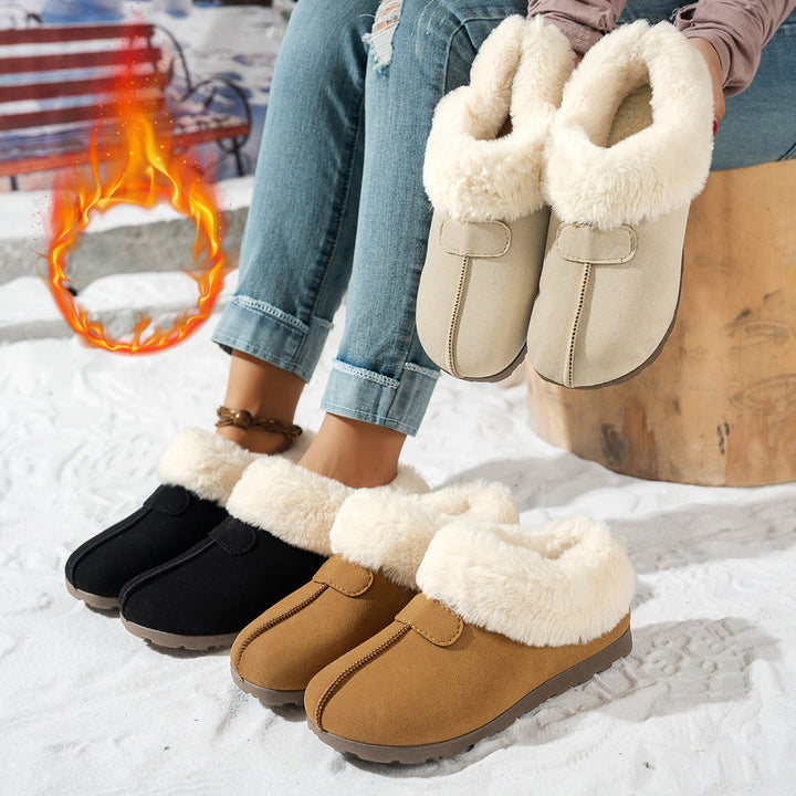 Eleanor | Sophisticated Fluffy Fur-Lined Slip-On Slippers