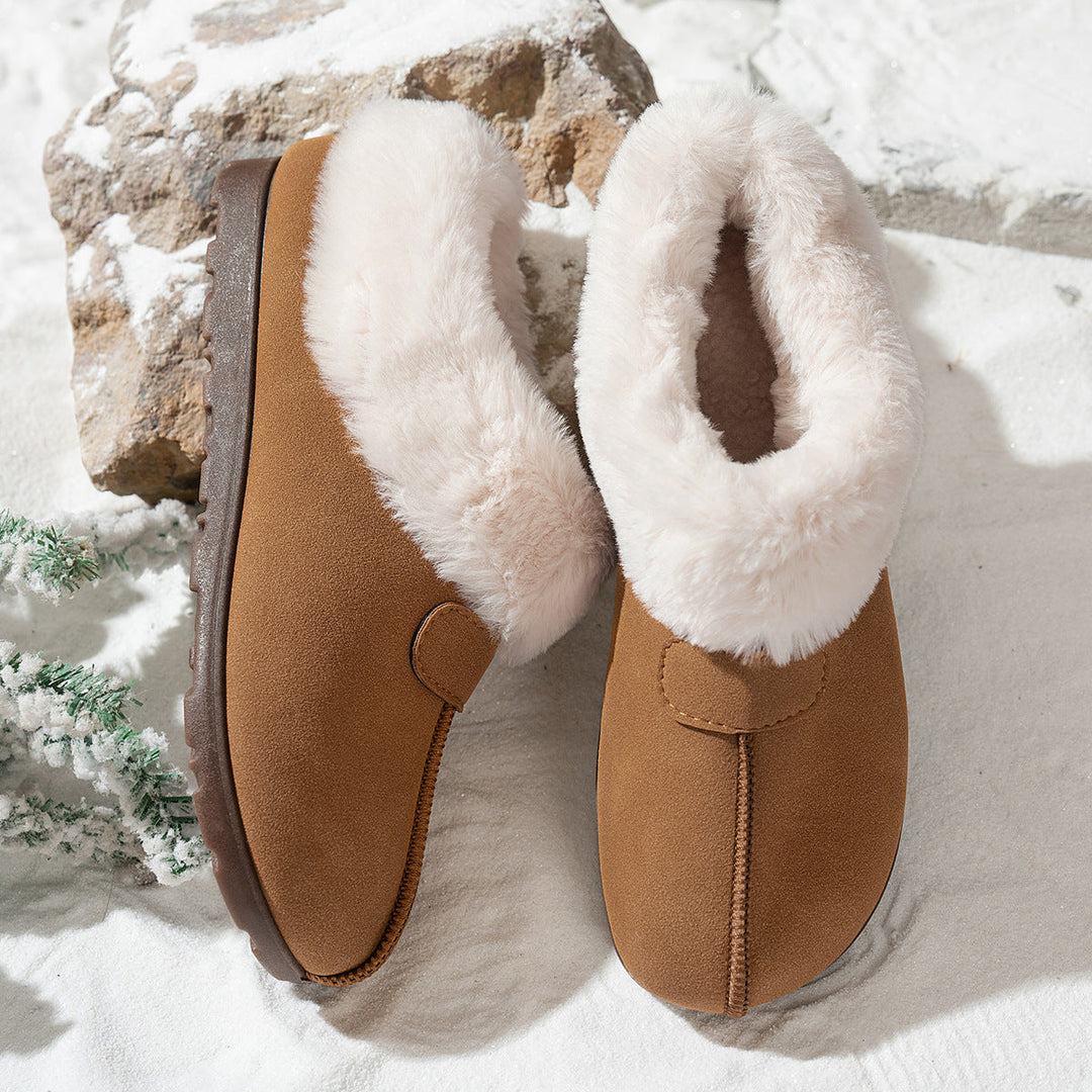 Eleanor | Sophisticated Fluffy Fur-Lined Slip-On Slippers