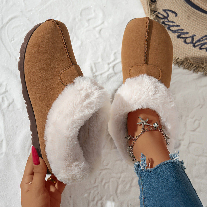 Eleanor | Sophisticated Fluffy Fur-Lined Slip-On Slippers