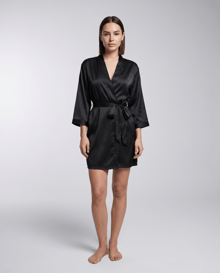 Eliza | Timeless Silky Wrap-Front Ladies Dressing Gowns