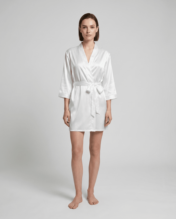 Eliza | Timeless Silky Wrap-Front Ladies Dressing Gowns
