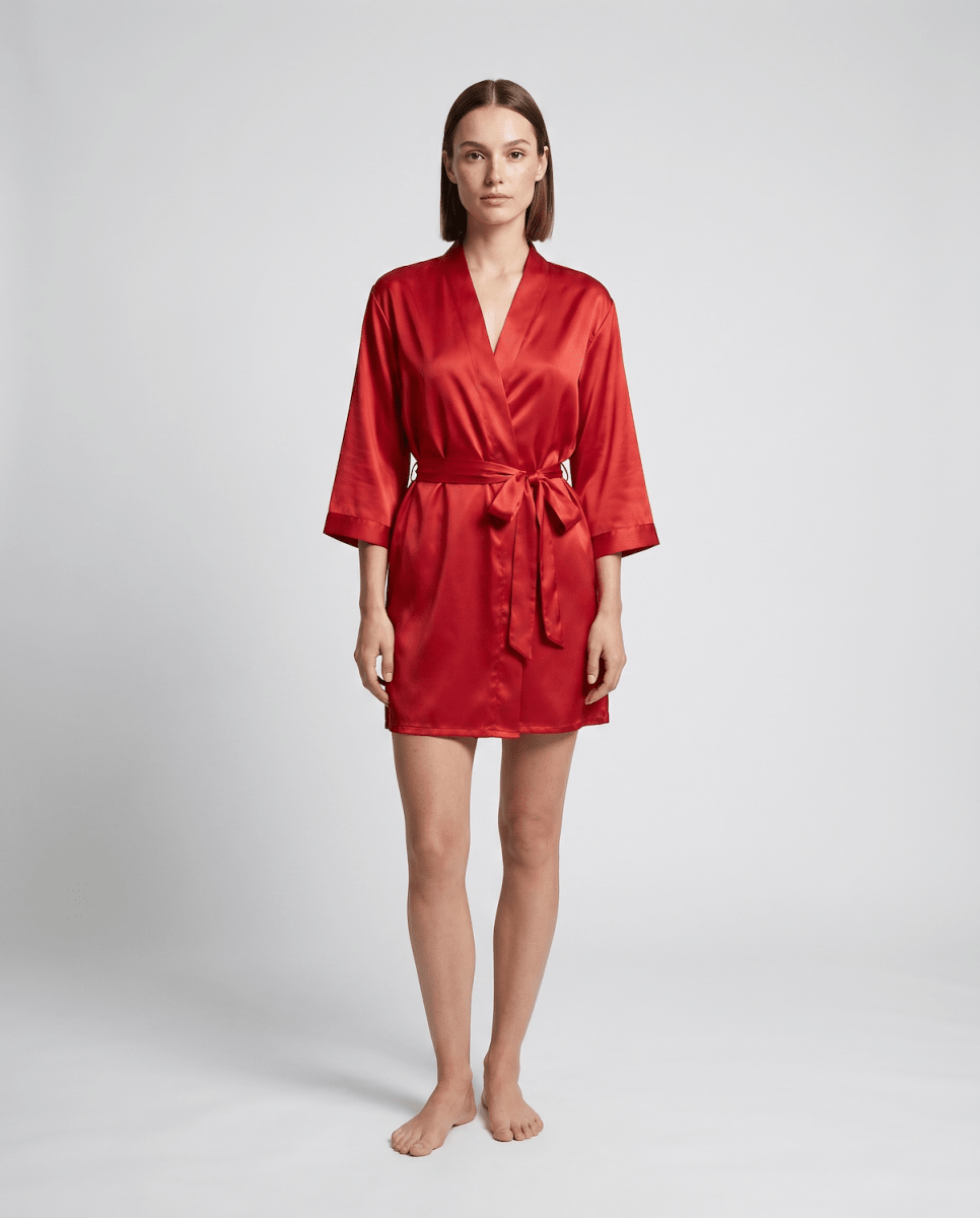 Eliza | Timeless Silky Wrap-Front Ladies Dressing Gowns