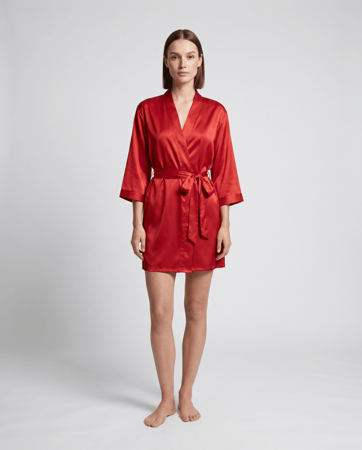 Eliza | Timeless Silky Wrap-Front Ladies Dressing Gowns