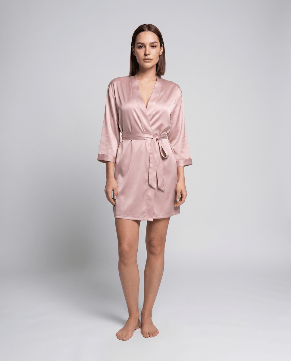 Eliza | Timeless Silky Wrap-Front Ladies Dressing Gowns