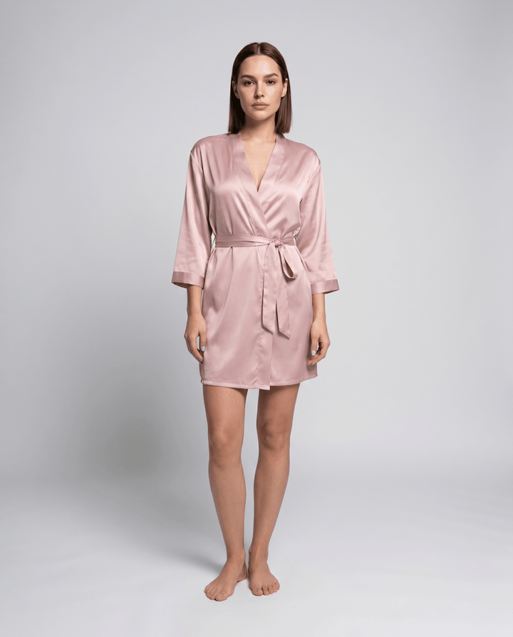 Eliza | Timeless Silky Wrap-Front Ladies Dressing Gowns