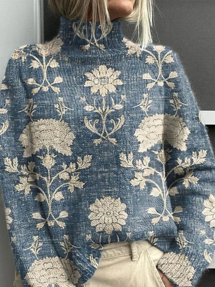 Elizabeth | Graceful Woodland Animal Print Christmas Jumper for Women