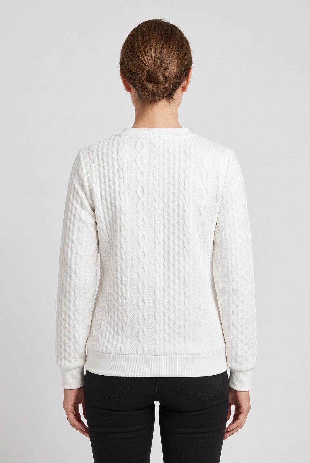 Ellie | Classic Cable Knit Half-Zip Jumper