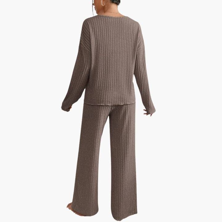 Eloise | Cosy Ribbed Knit Pyjamas Loungewear Set