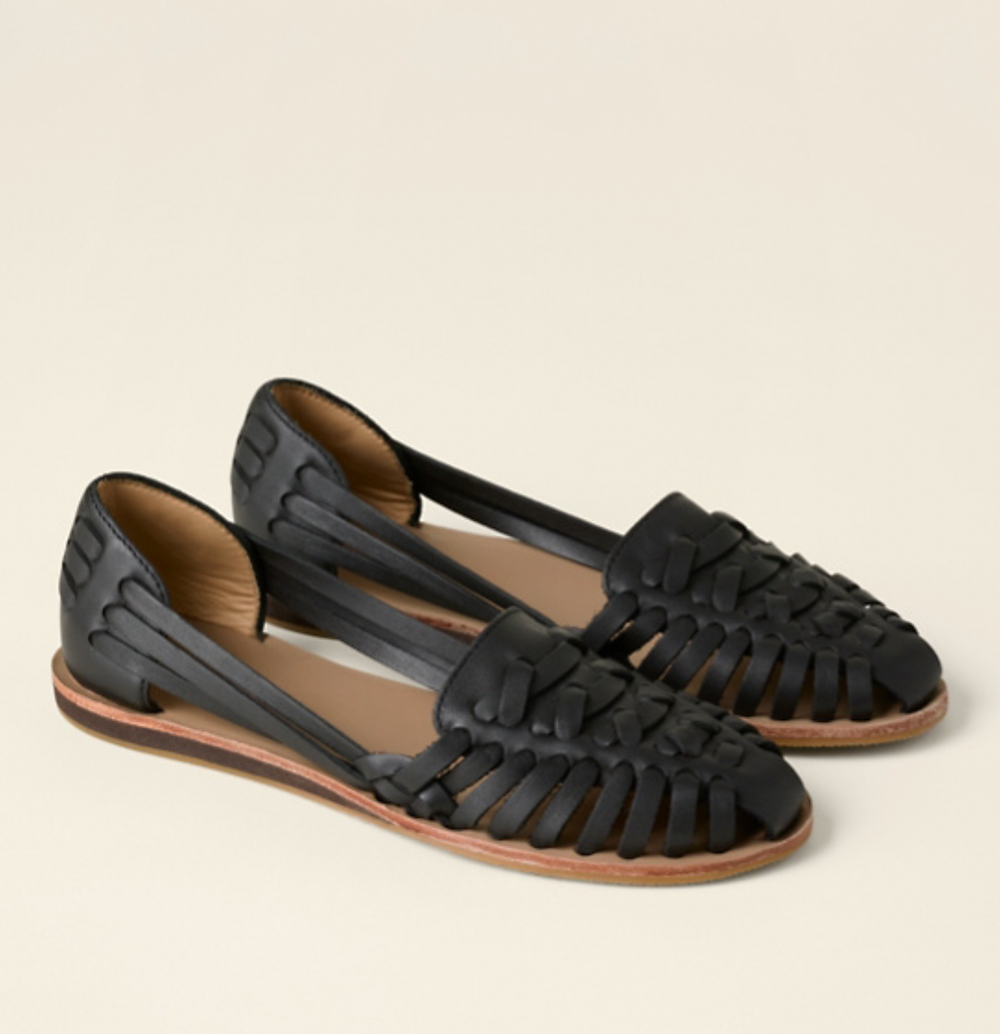 Elsie | Graceful Woven Peep-Toe Slippers