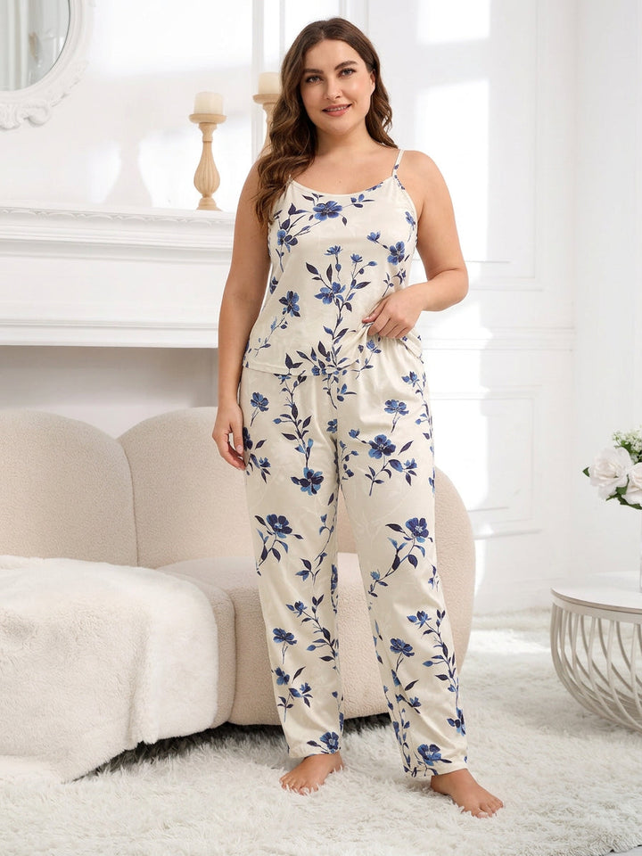 Emily | Graceful Floral Ladies Pyjamas Set with Robe