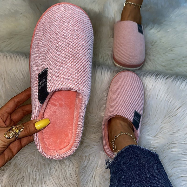 Emily | Sophisticated Cosy Textured Slip-On Slippers