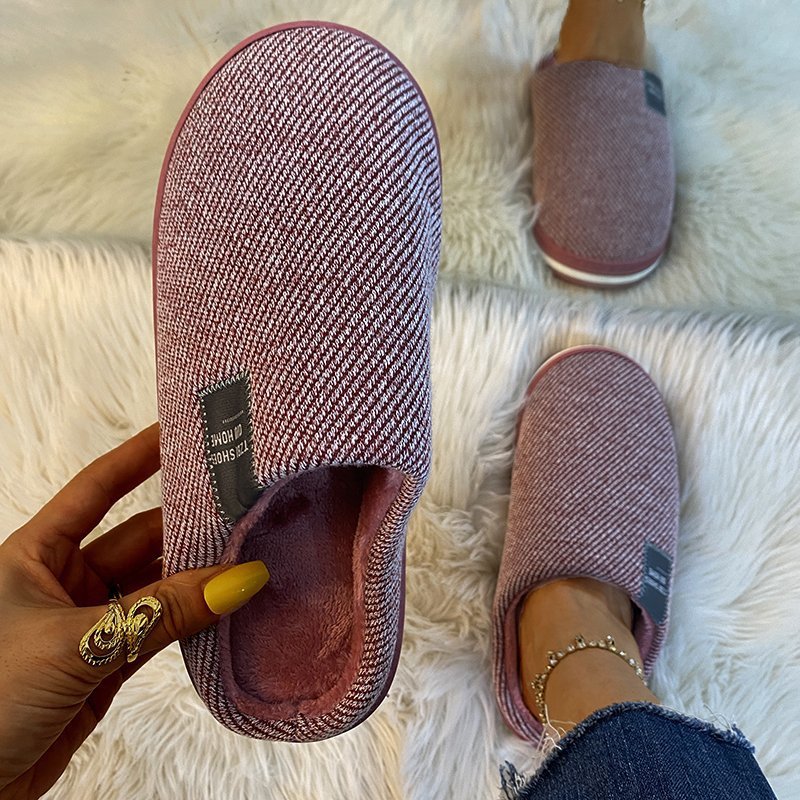 Emily | Sophisticated Cosy Textured Slip-On Slippers