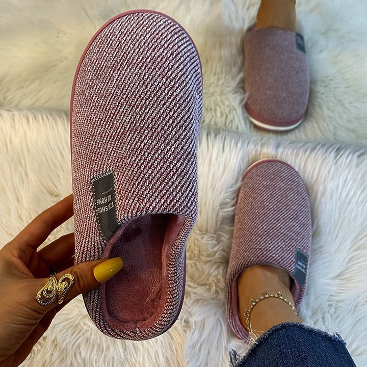 Emily | Sophisticated Cosy Textured Slip-On Slippers