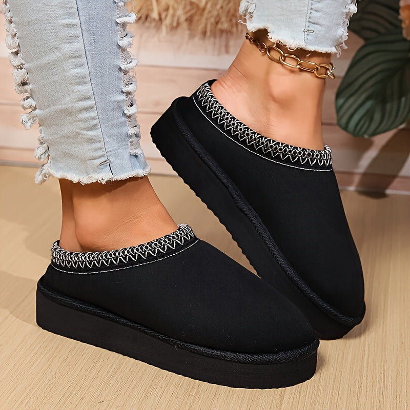 Emily | Timeless Cozy Platform Clog Slippers