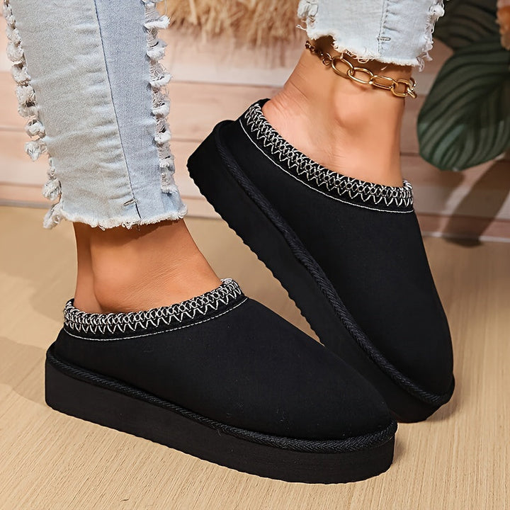 Emily | Timeless Cozy Platform Clog Slippers