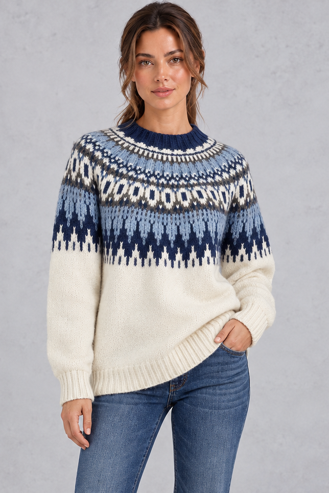 Emily | Timeless Fair Isle Christmas Jumper for Women