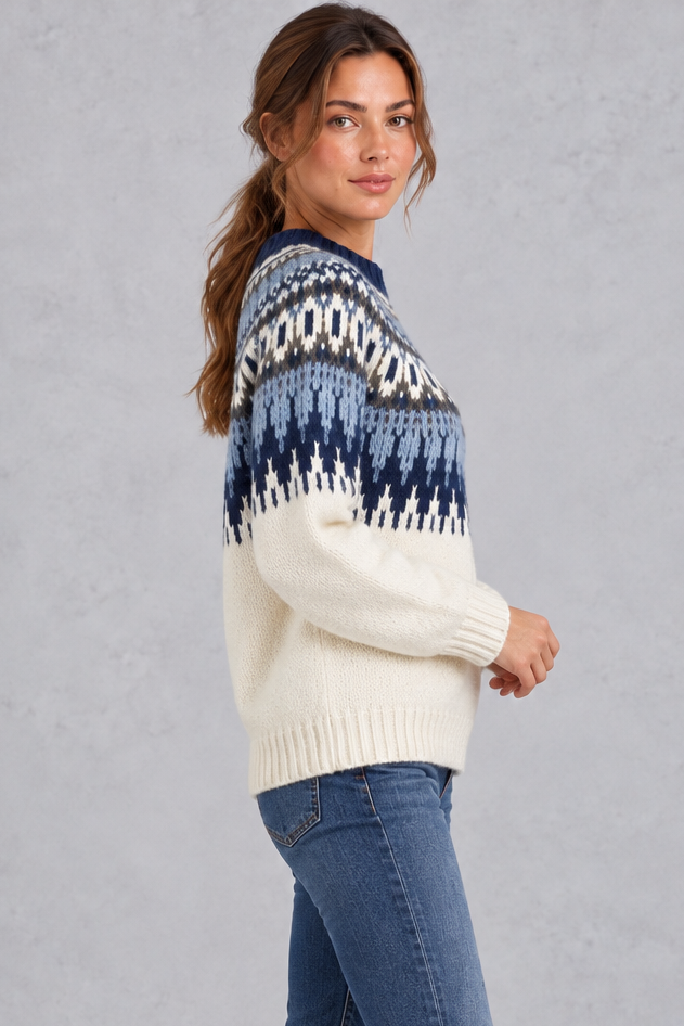 Emily | Timeless Fair Isle Christmas Jumper for Women