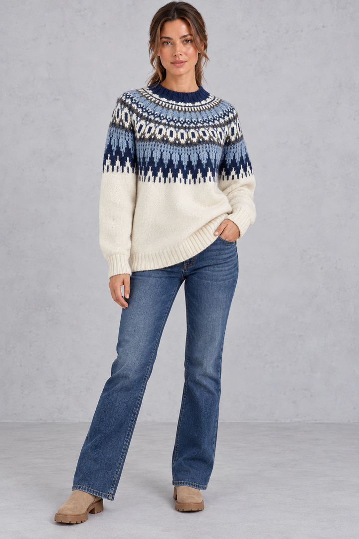 Emily | Timeless Fair Isle Christmas Jumper for Women